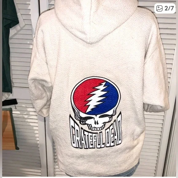 Grateful Dead Earth Ragz Hooded Poncho Large - Picture 2 of 7